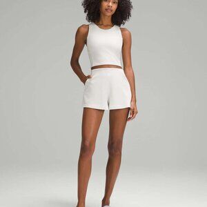 Lululemon Ribbed Softstreme High-Rise Short 2" Bone Size 0